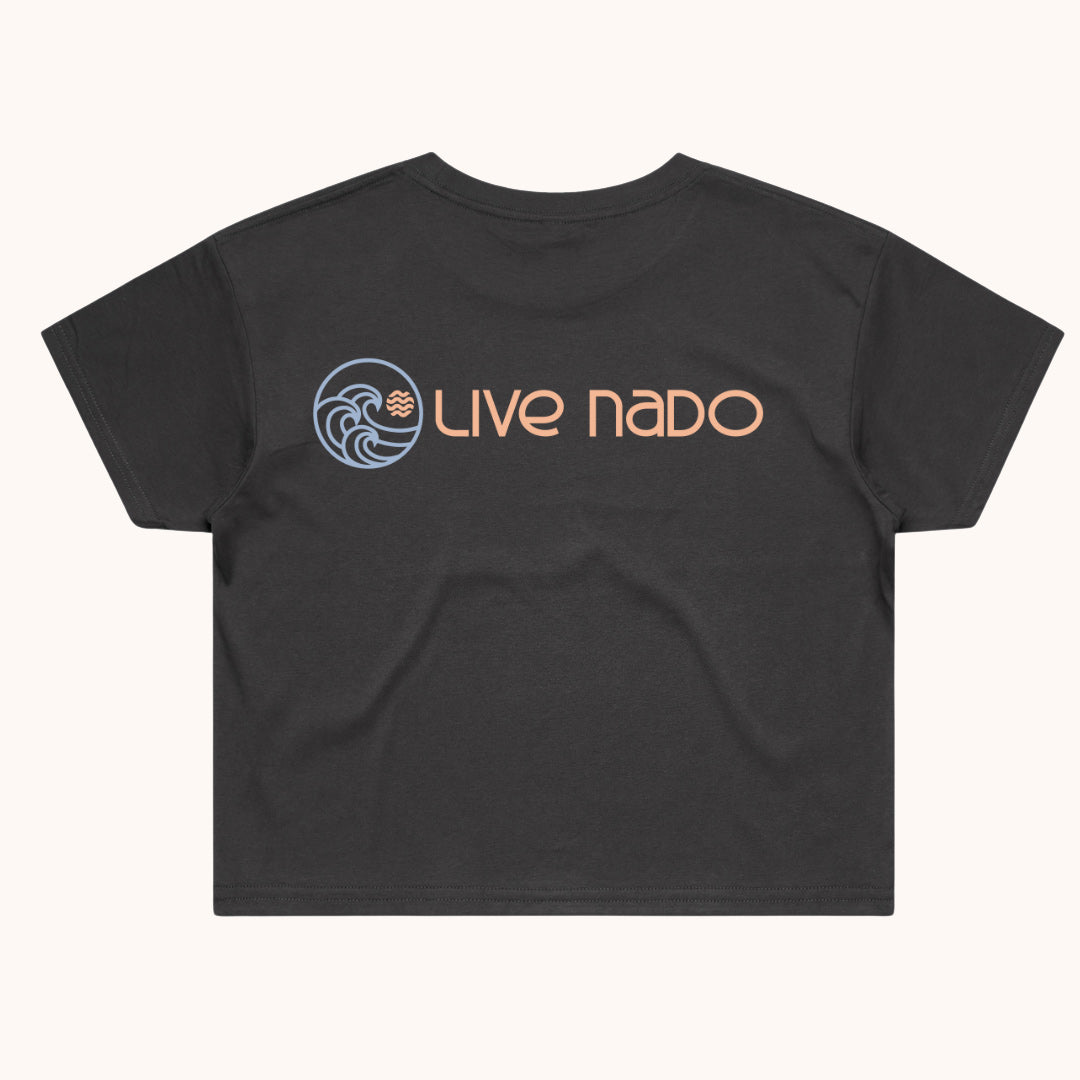 LOGO TEE | LIVE NADO CROP RELAXED FIT TEE