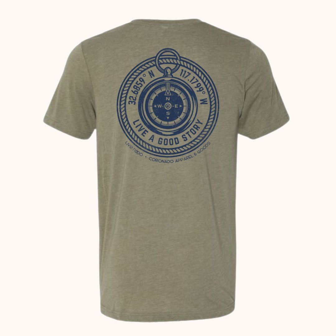 EVERYDAY TEE | CORONADO LATITUDE AND LONGITUDE TEE