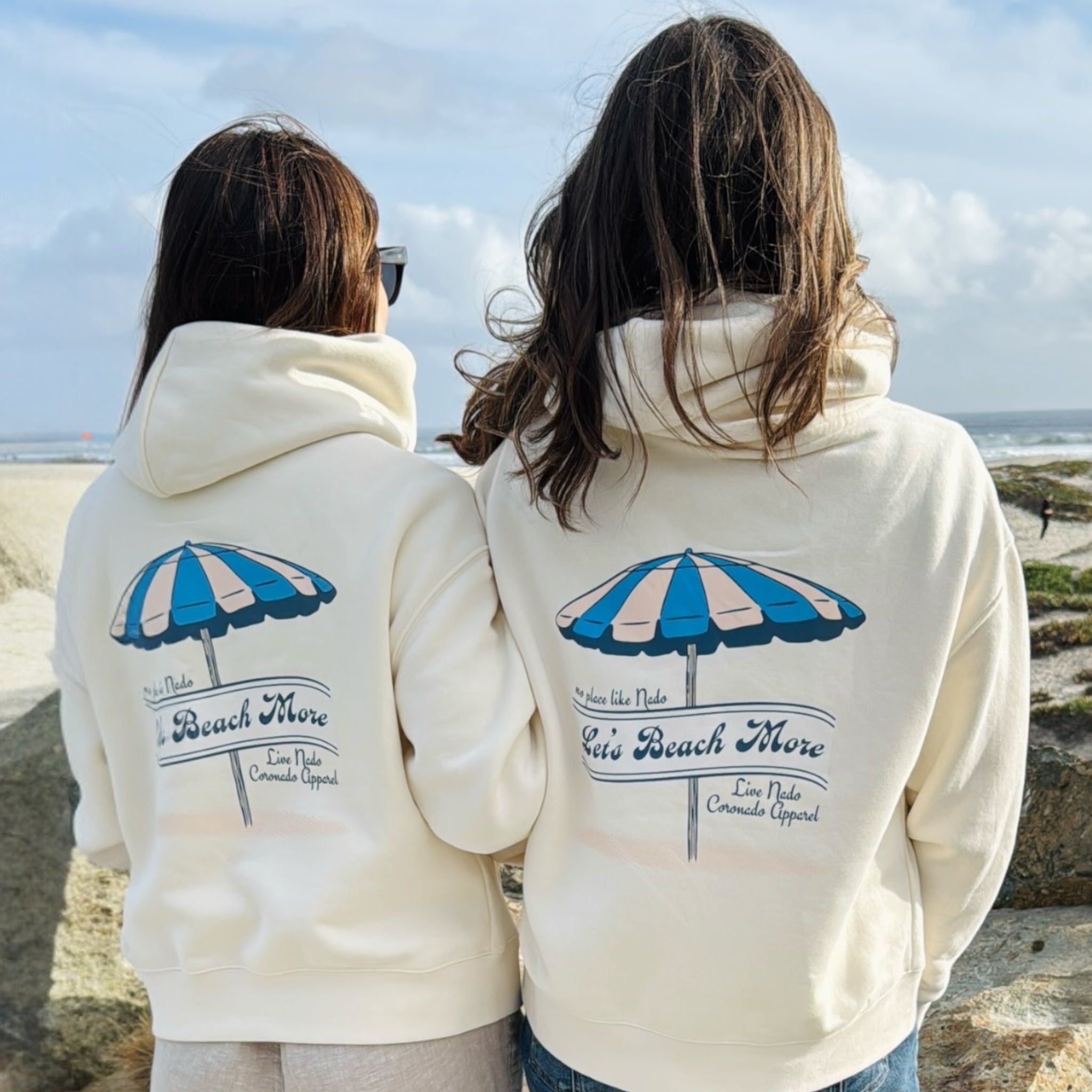 SHORELINE SWEATS | LET'S BEACH MORE CORONADO HOODED SWEATSHIRT