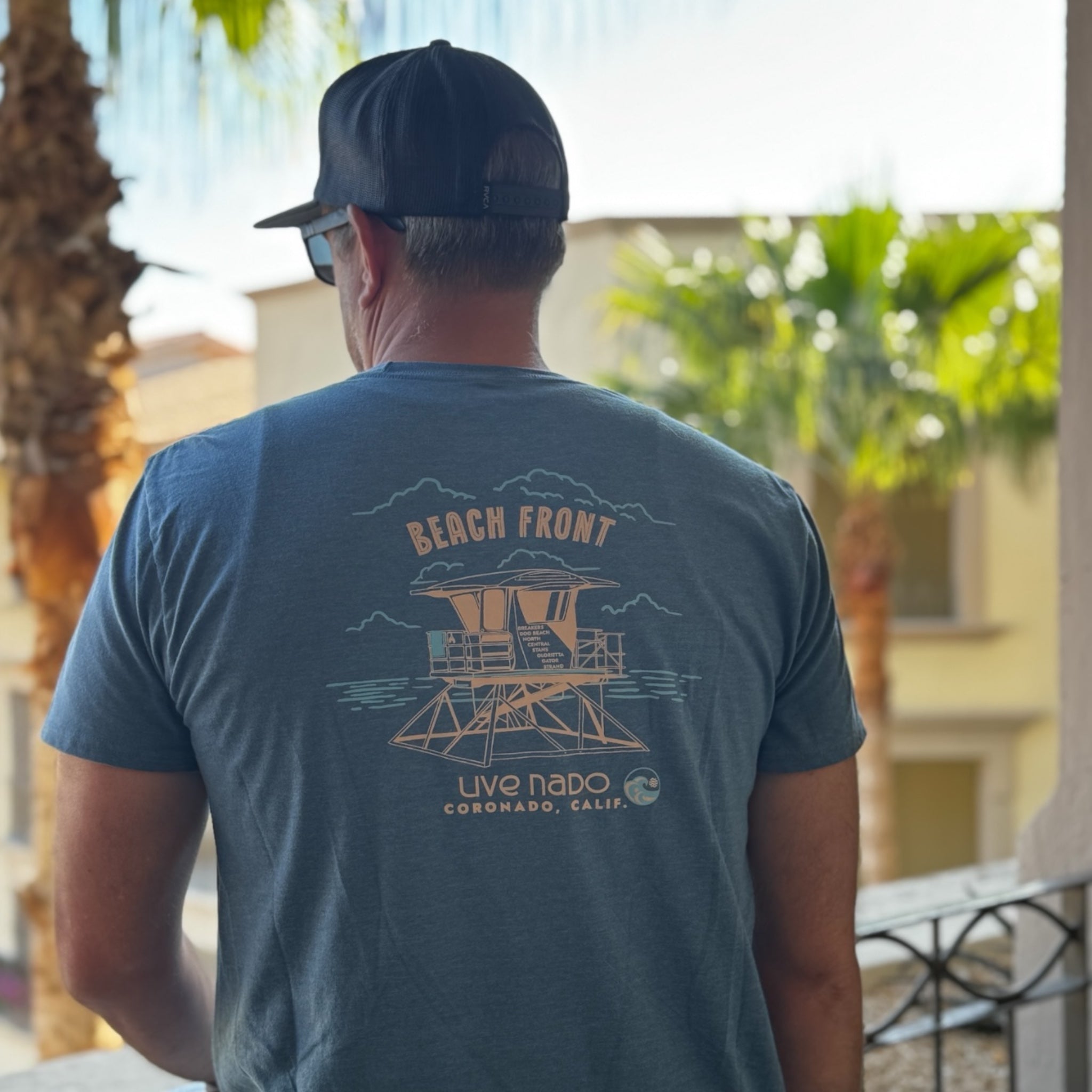 HIS EVERYDAY TEE | BEACH FRONT CORONADO LIFEGUARD CHAIR