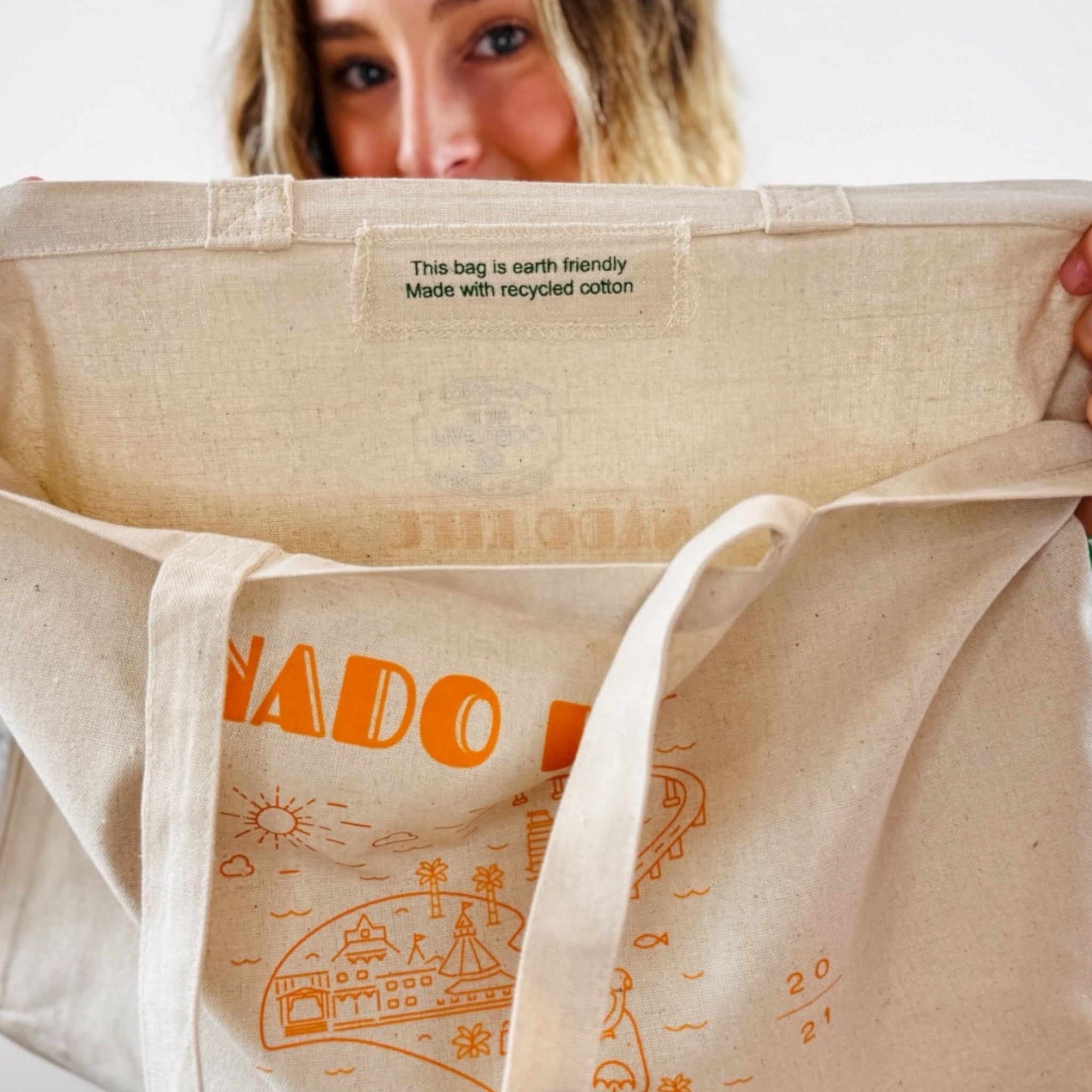 ACCESSORIES | NADO LIFE TOTE WITH CORONADO ICONS MAP