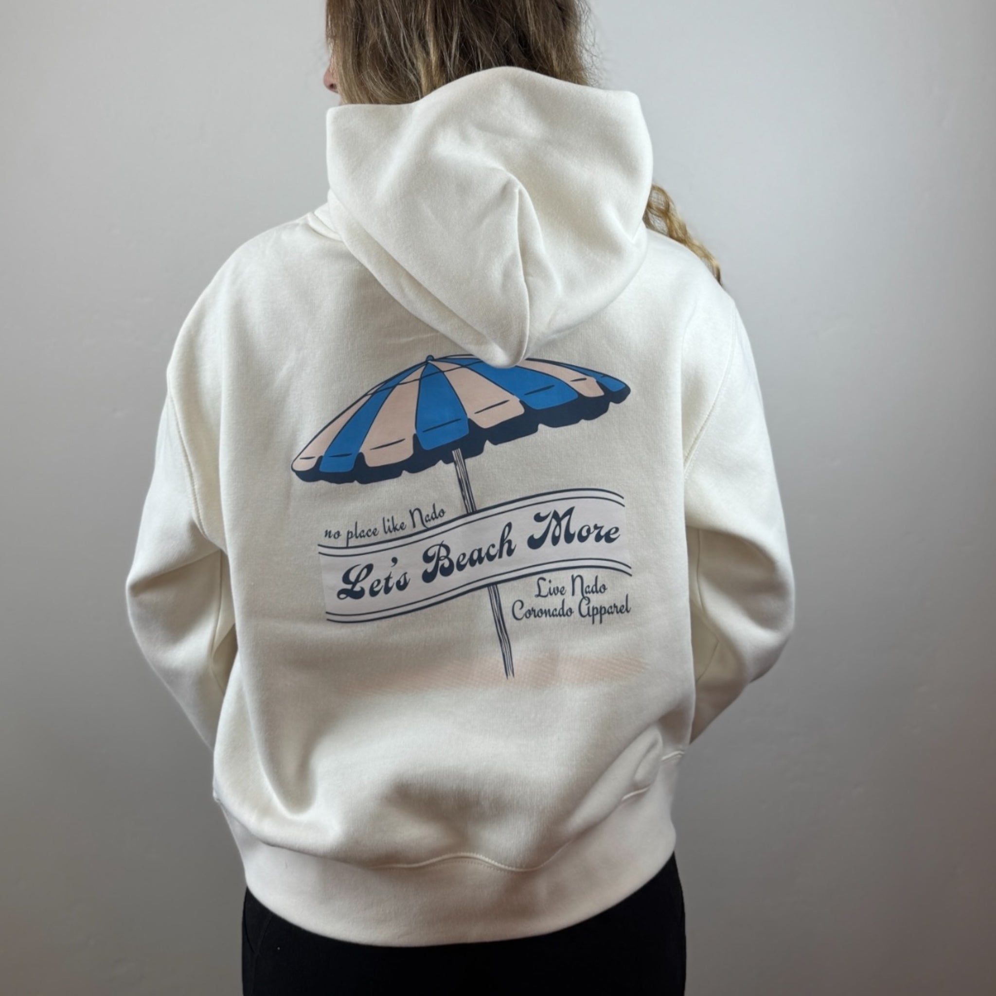 SHORELINE SWEATS | LET'S BEACH MORE CORONADO HOODED SWEATSHIRT