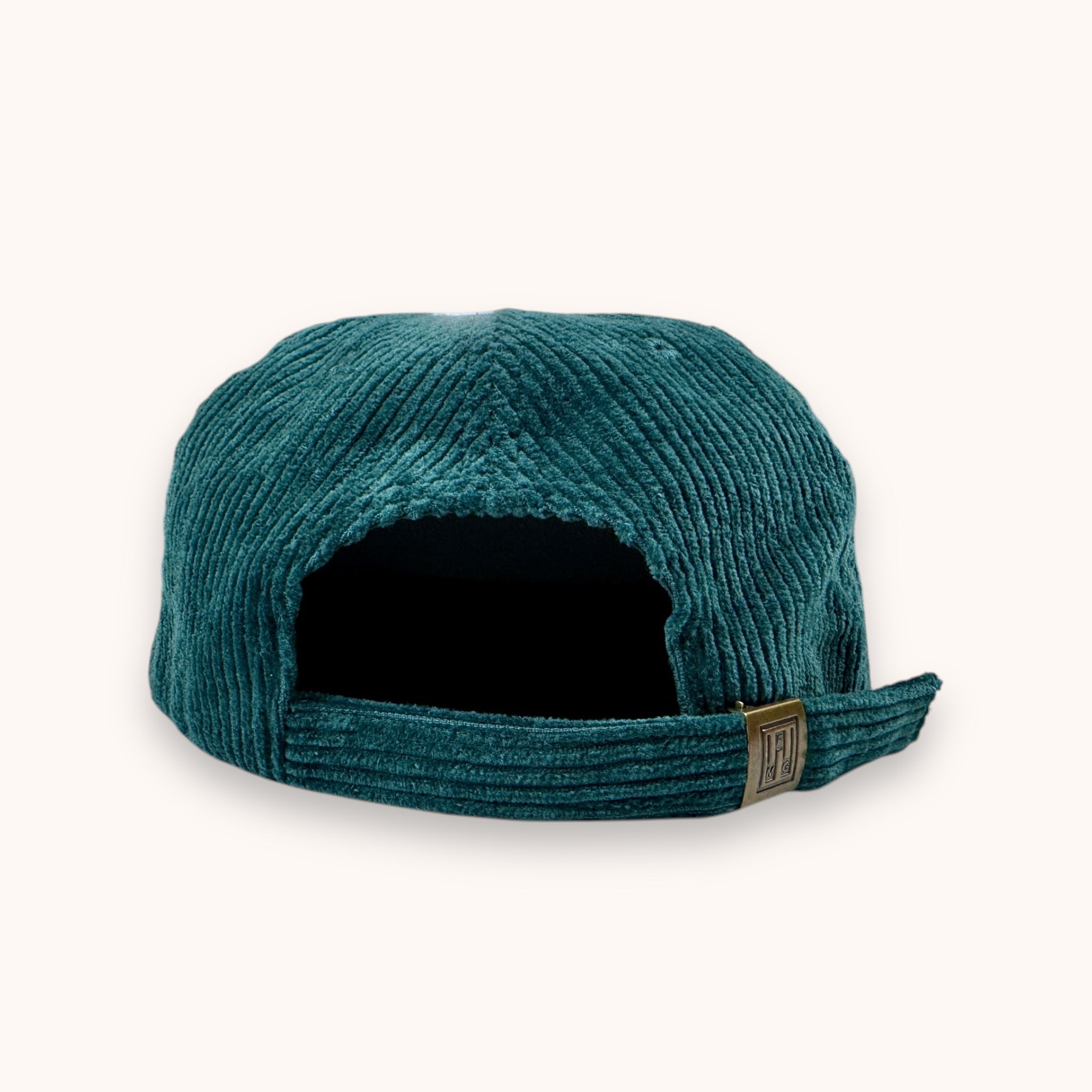 CENTRAL BEACH CORONADO | CORDUROY FLAT BRIM SURF CAP IN TEAL
