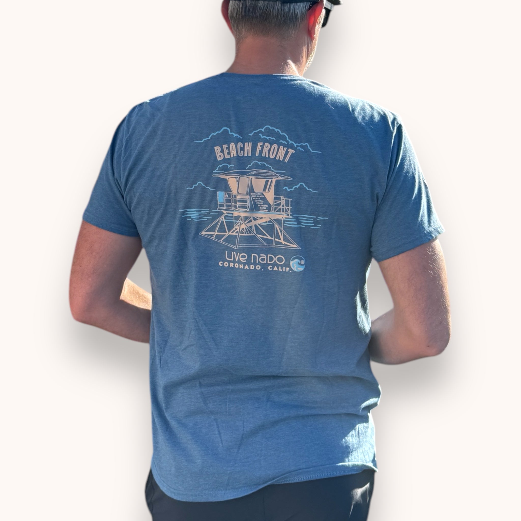 HIS EVERYDAY TEE | BEACH FRONT CORONADO LIFEGUARD CHAIR
