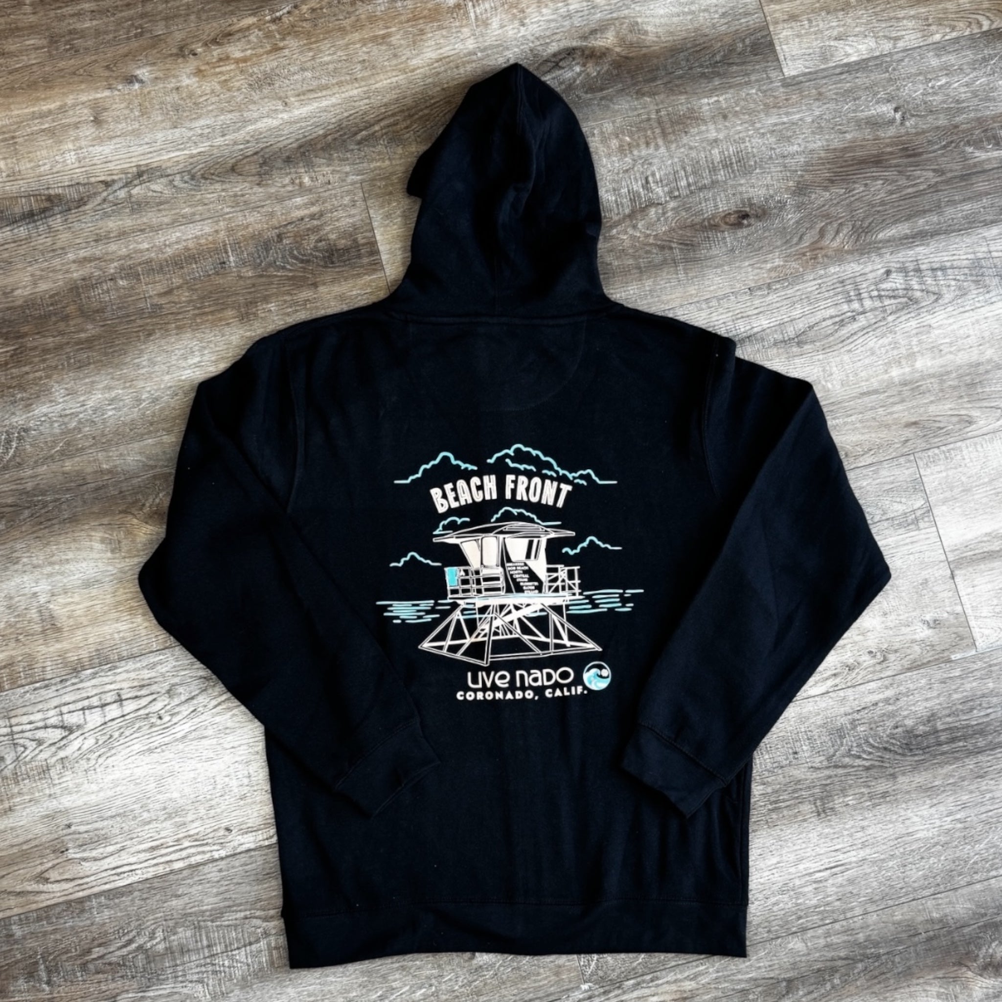 SHORELINE SWEATS | BEACH FRONT CORONADO BEACHES ZIP-UP HOODIE