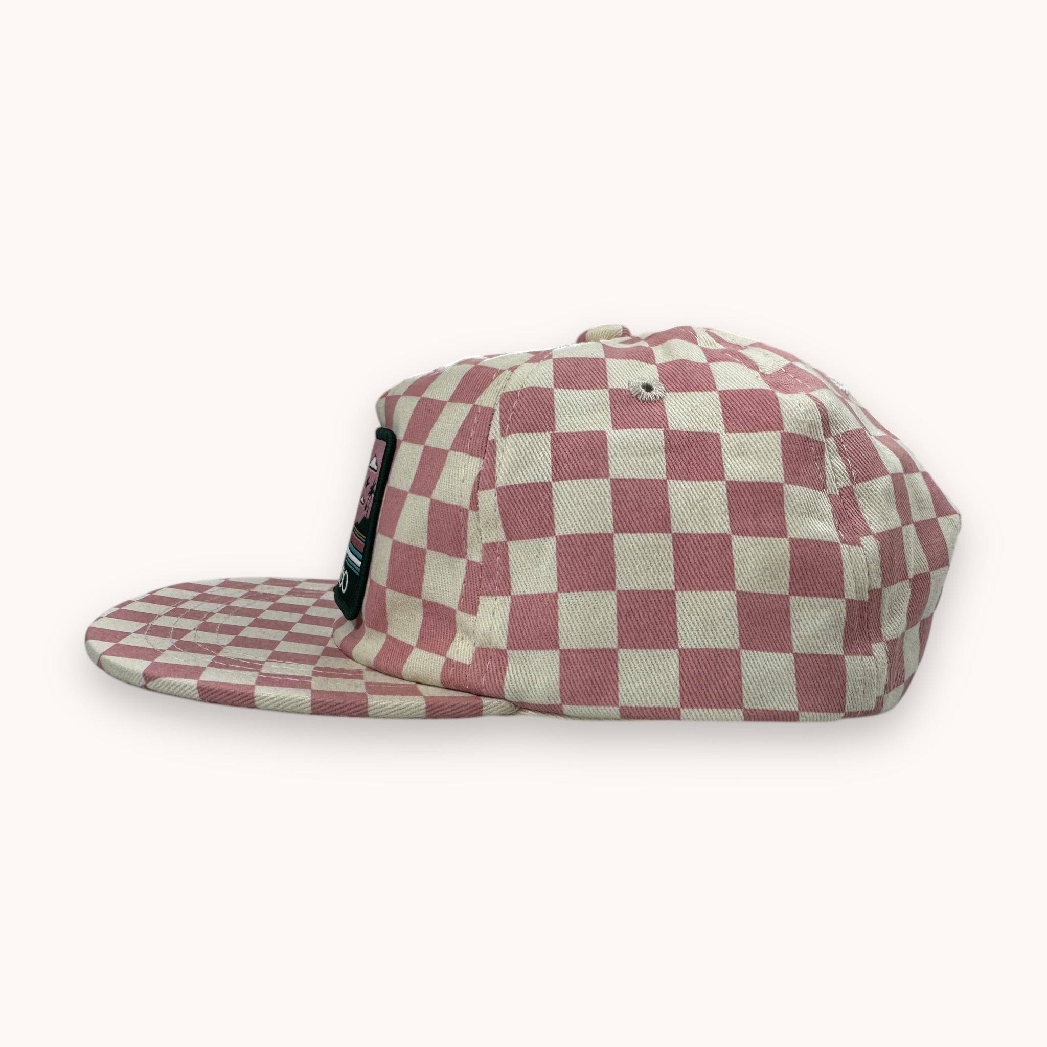 SPRECKELS | PINK CHECKERED KIDS SURF CAP