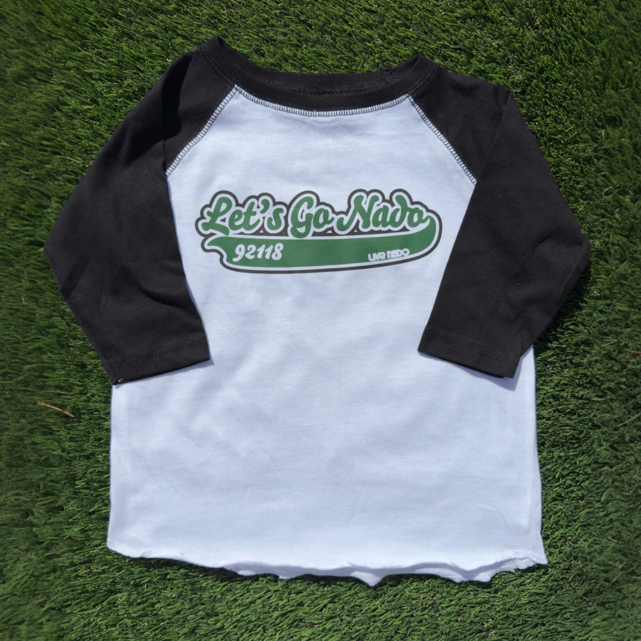 TODDLER VINTAGE BASEBALL TEE | LET'S GO NADO 3/4 LENGTH SLEEVE TEE