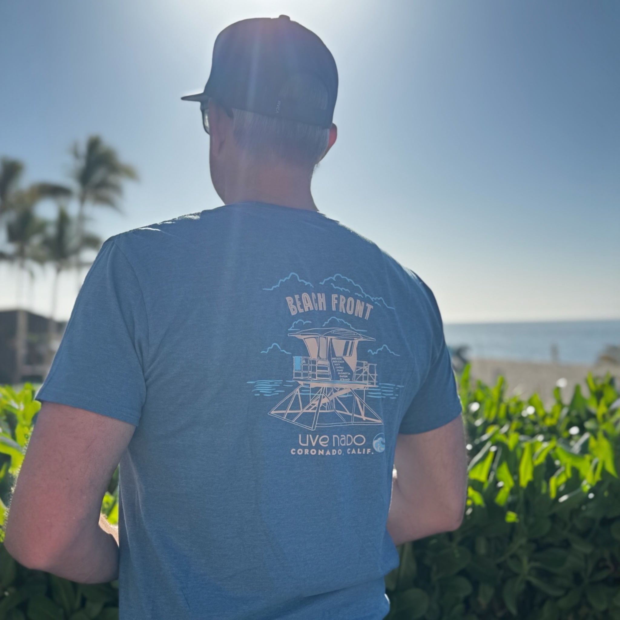 HIS EVERYDAY TEE | BEACH FRONT CORONADO LIFEGUARD CHAIR