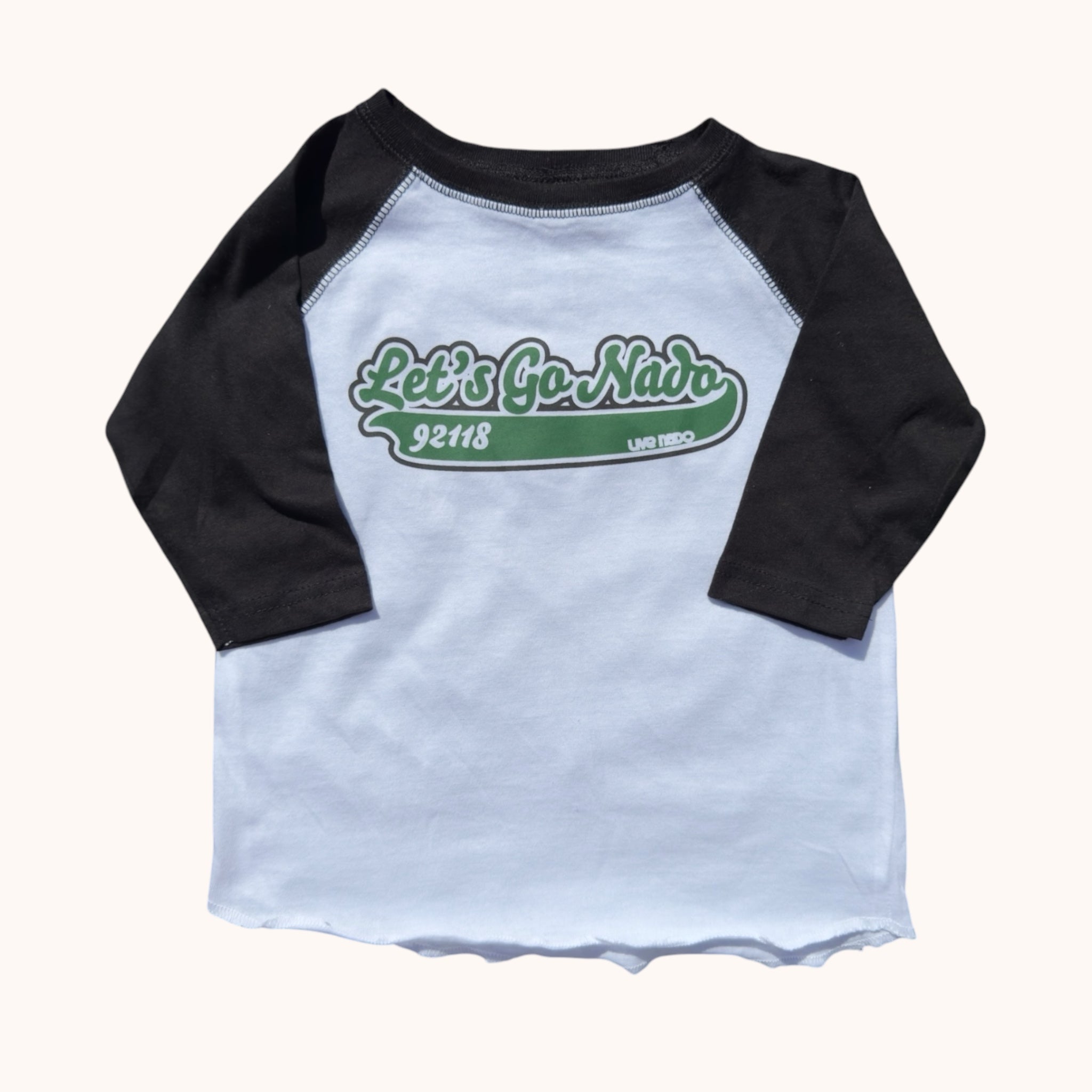 TODDLER VINTAGE BASEBALL TEE | LET'S GO NADO 3/4 LENGTH SLEEVE TEE