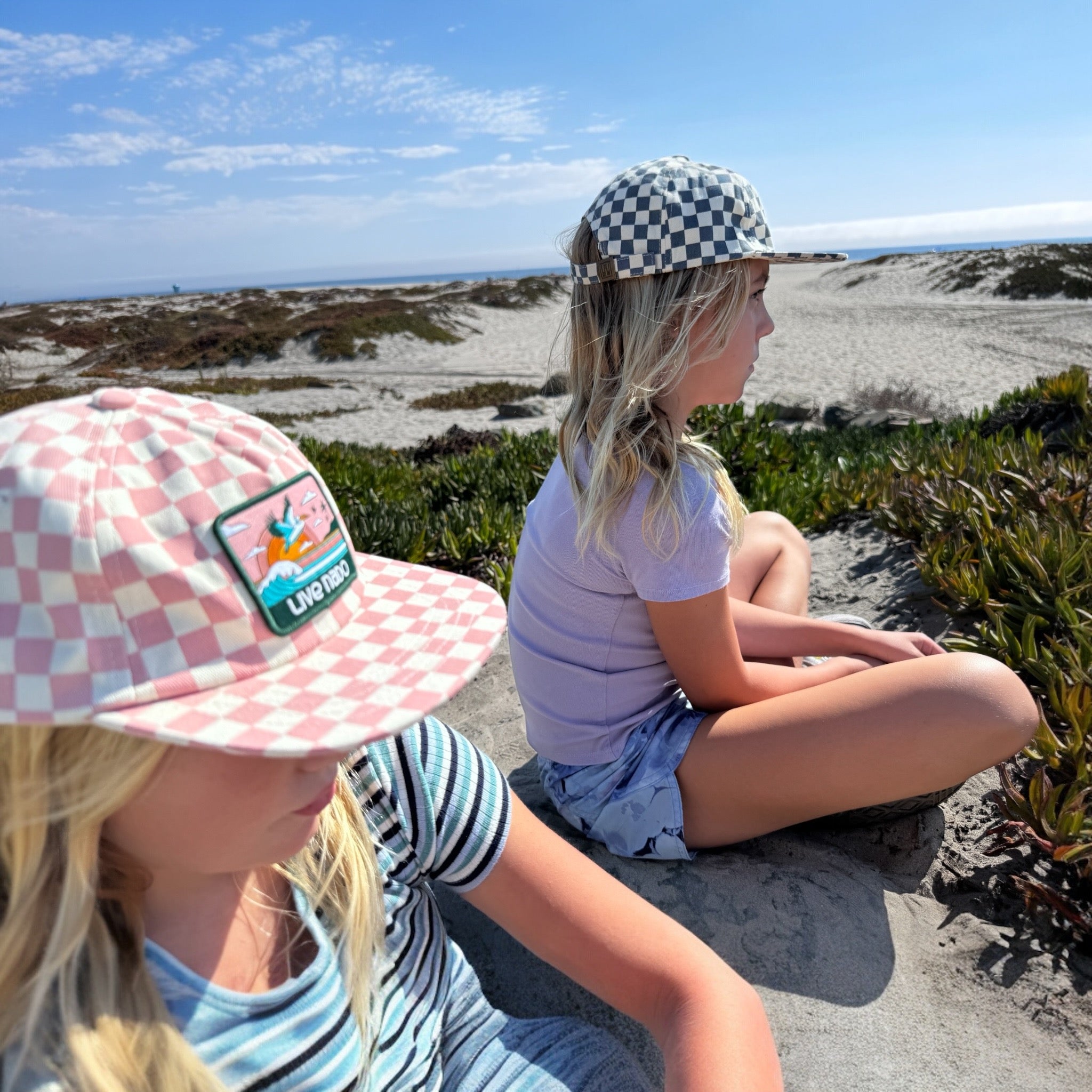 SPRECKELS | BLUE CHECKERED KIDS SURF CAP