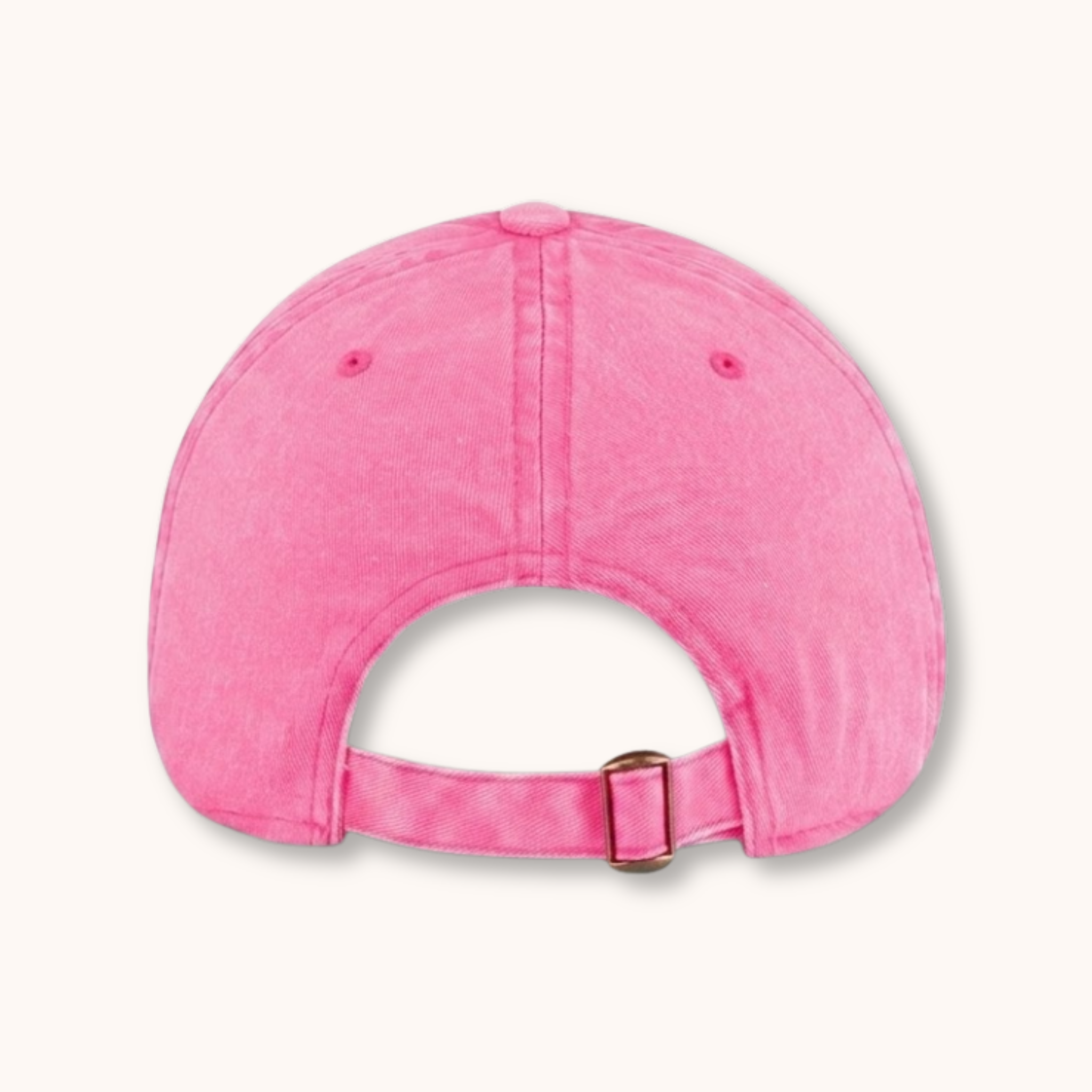 Pink baseball cap on a white background