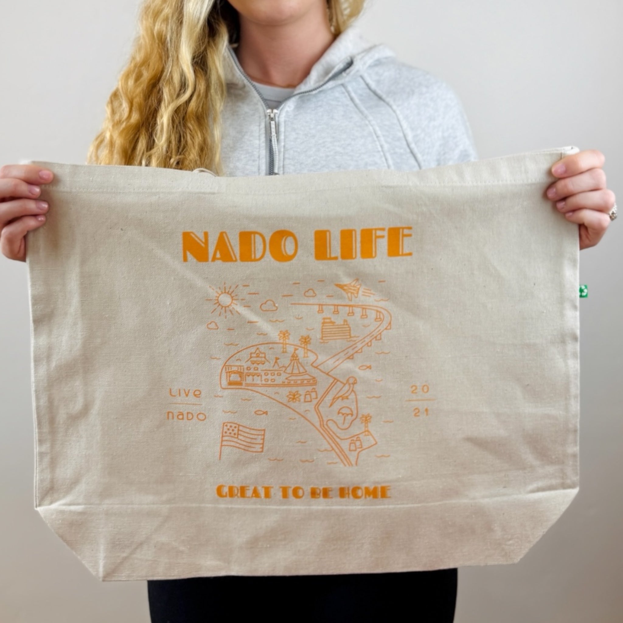 ACCESSORIES | NADO LIFE TOTE WITH CORONADO ICONS MAP