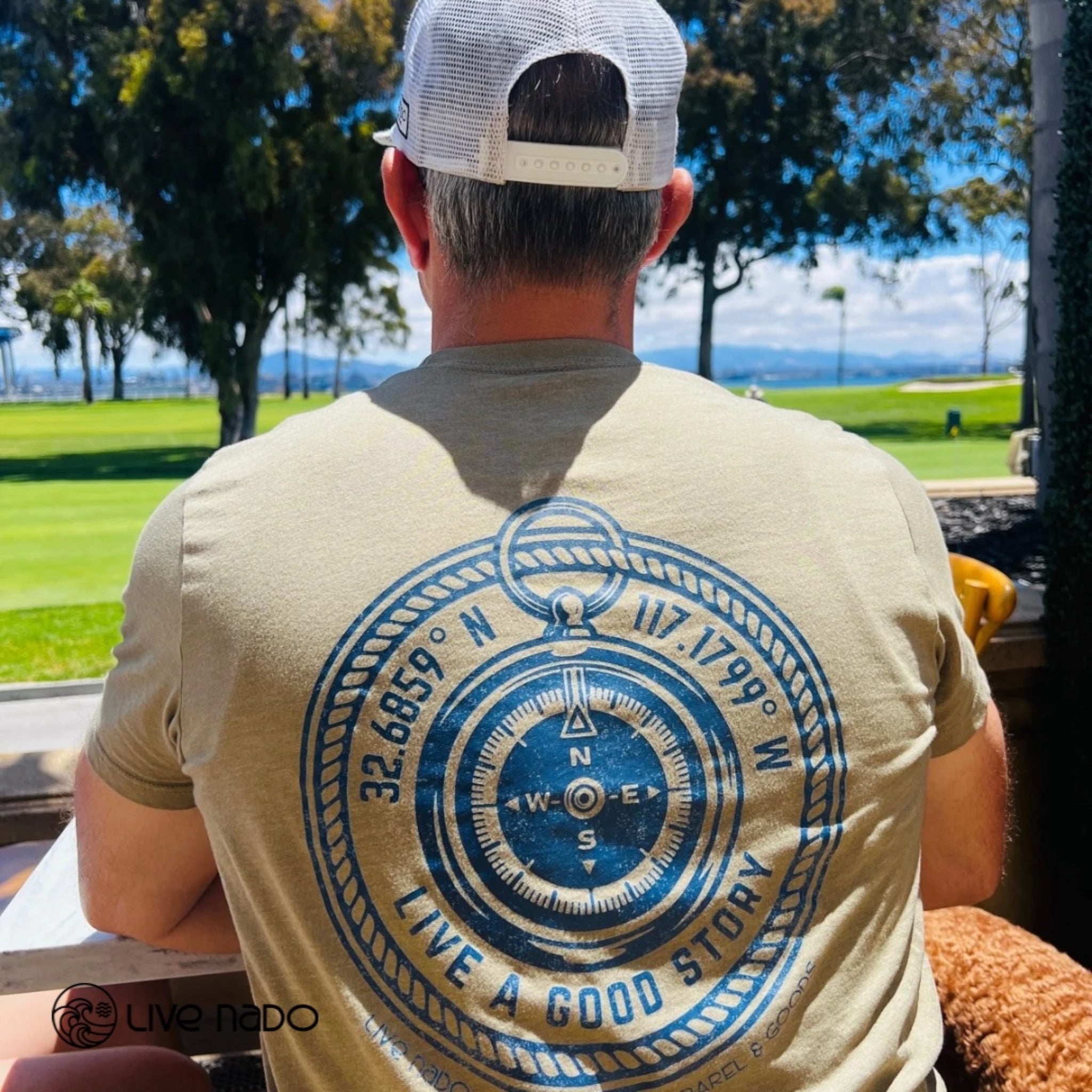 HIS TEES | CORONADO LATITUDE AND LONGITUDE TEE