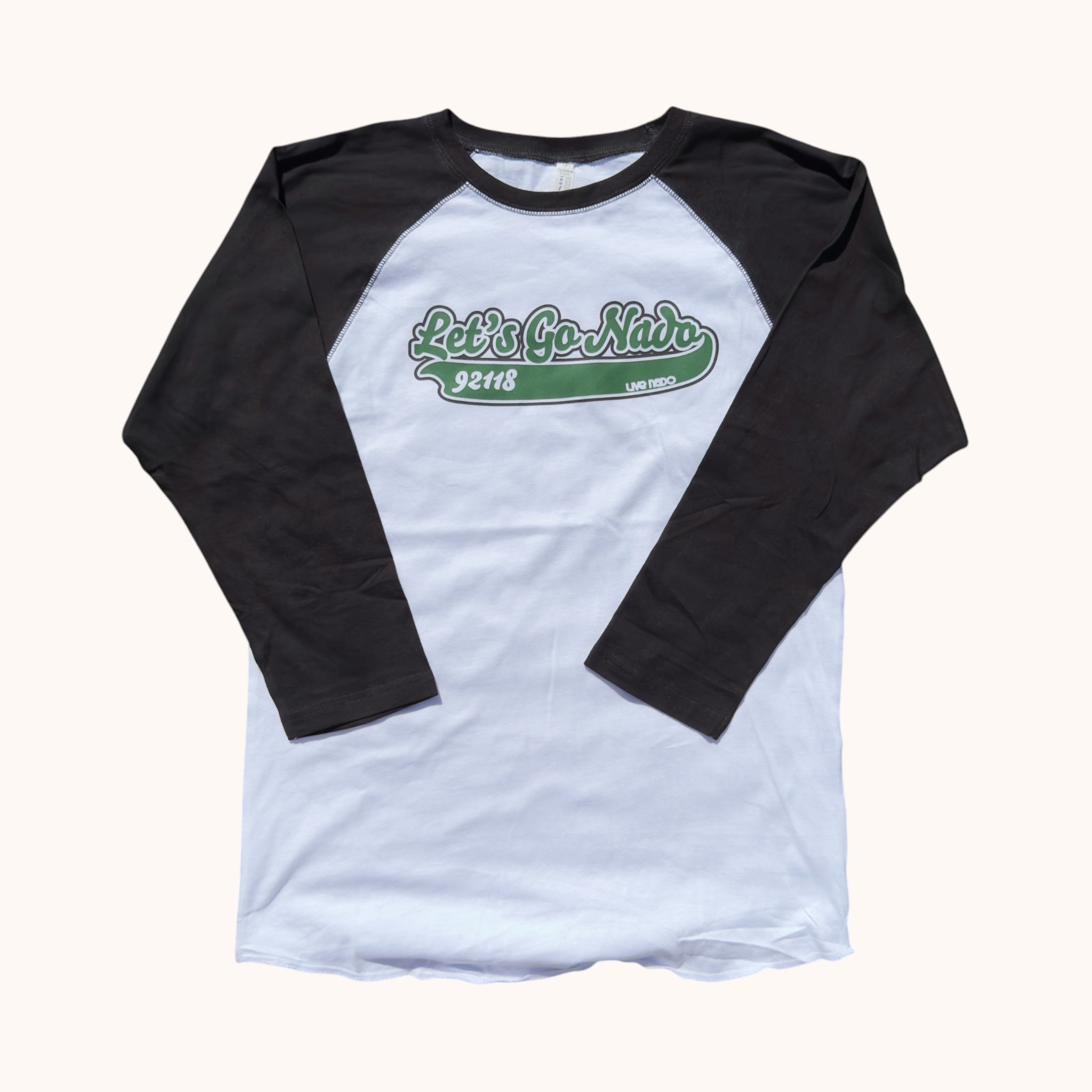 HER VINTAGE BASEBALL TEE | LET'S GO NADO 3/4 LENGTH SLEEVE TEE