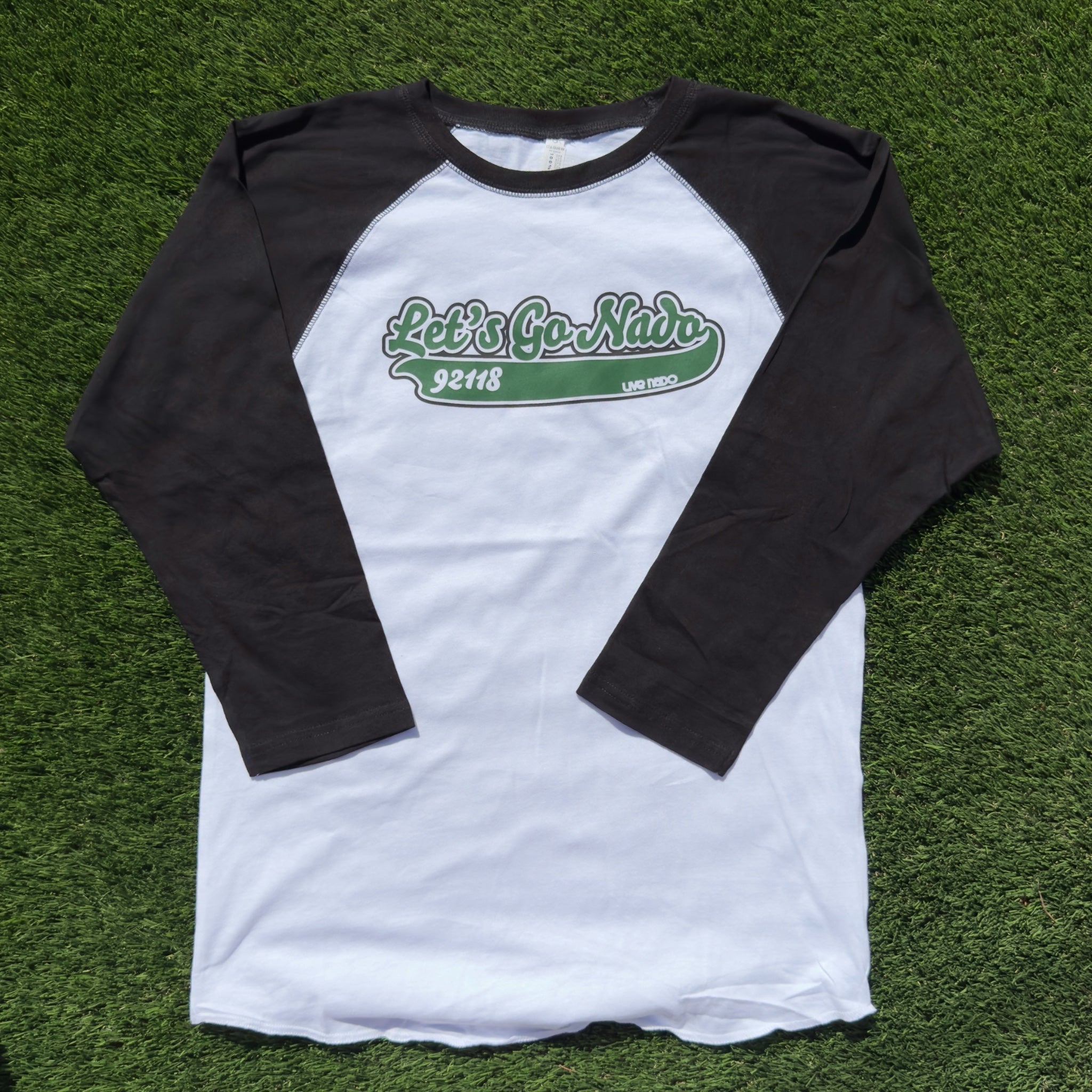 HER VINTAGE BASEBALL TEE | LET'S GO NADO 3/4 LENGTH SLEEVE TEE