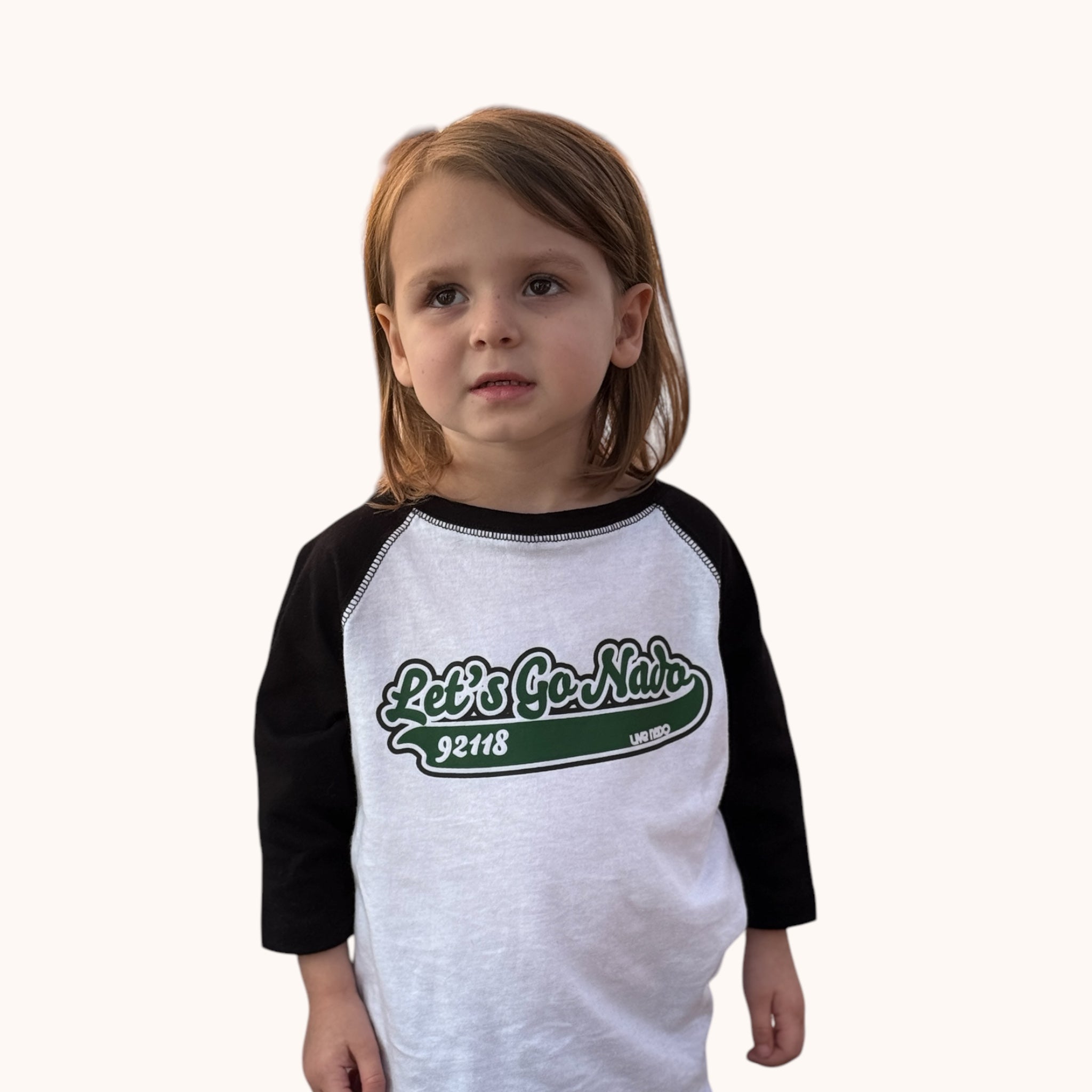 TODDLER VINTAGE BASEBALL TEE | LET'S GO NADO 3/4 LENGTH SLEEVE TEE