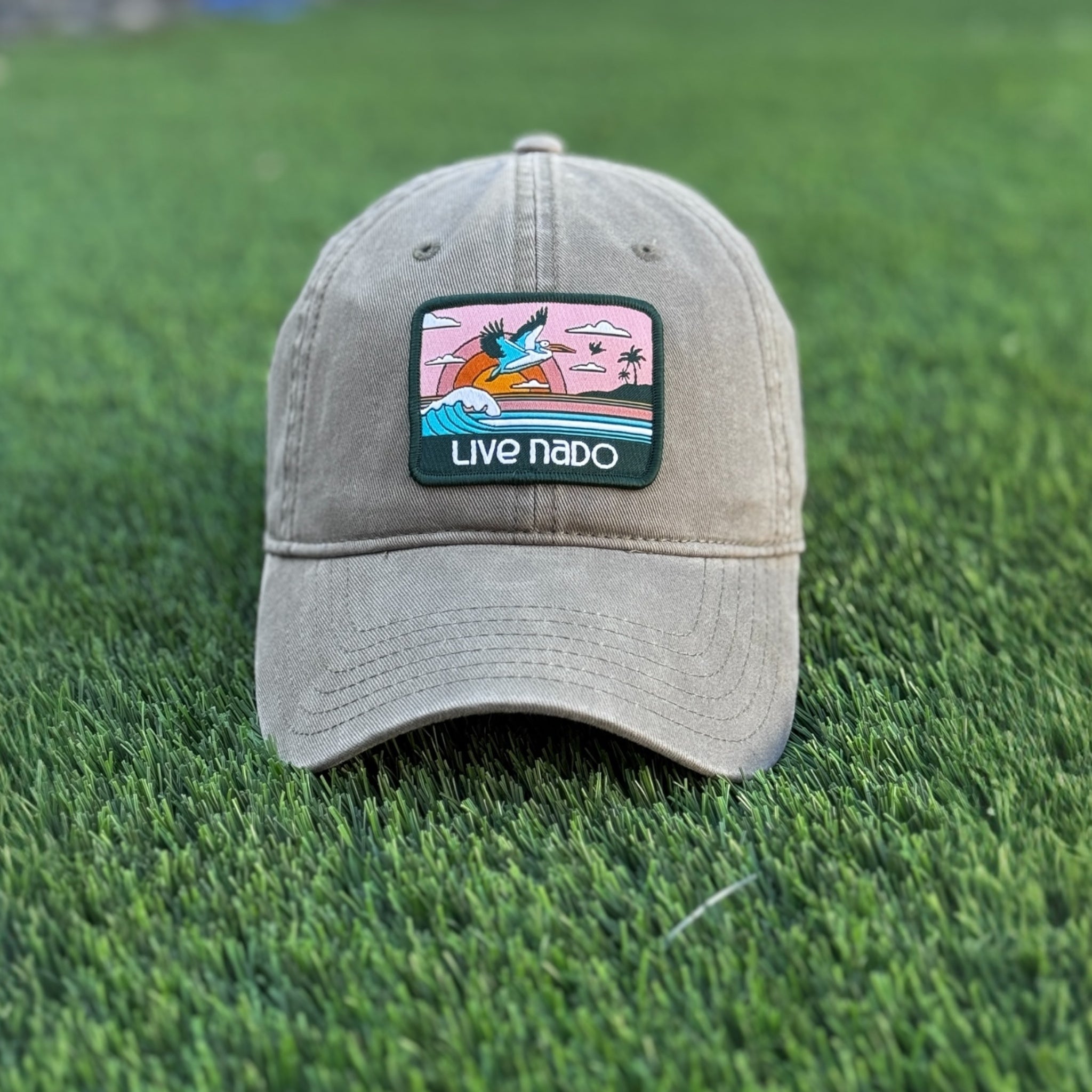 BAYVIEW BASEBALL CAP | PINK PELICAN PATCH
