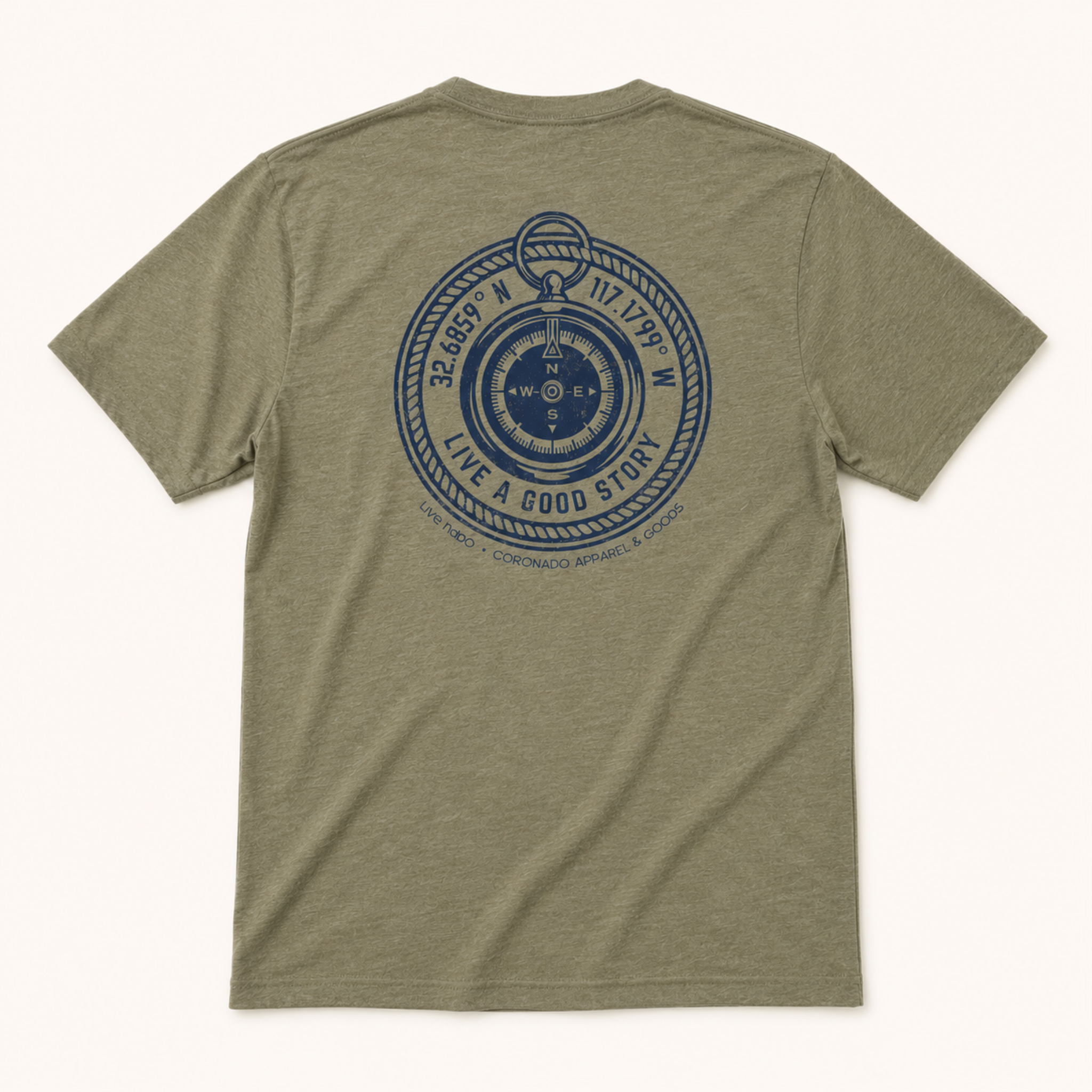 HIS TEES | CORONADO LATITUDE AND LONGITUDE TEE
