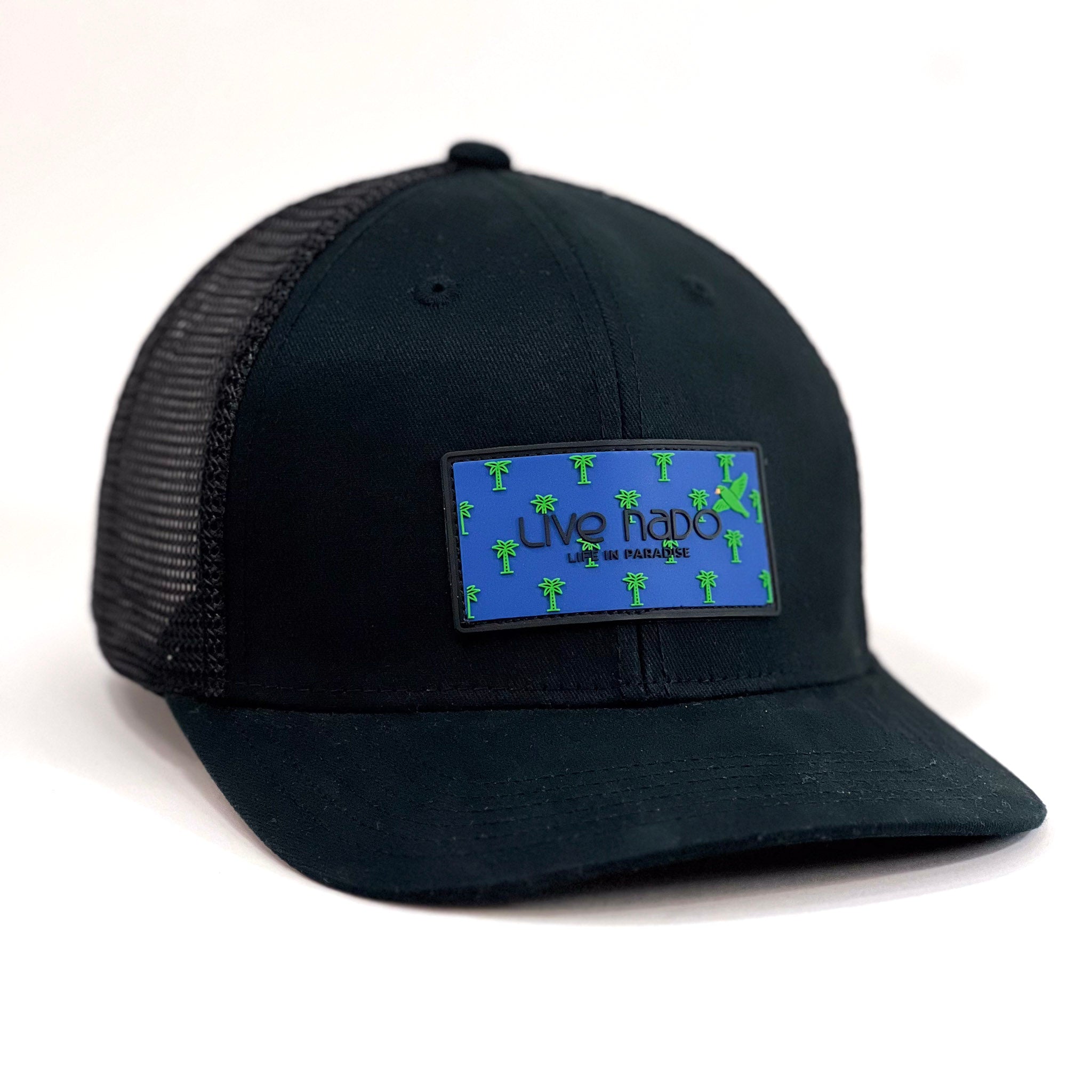 ALAMEDA | PARROTS & PALMS CURVED BRIM TRUCKER HAT