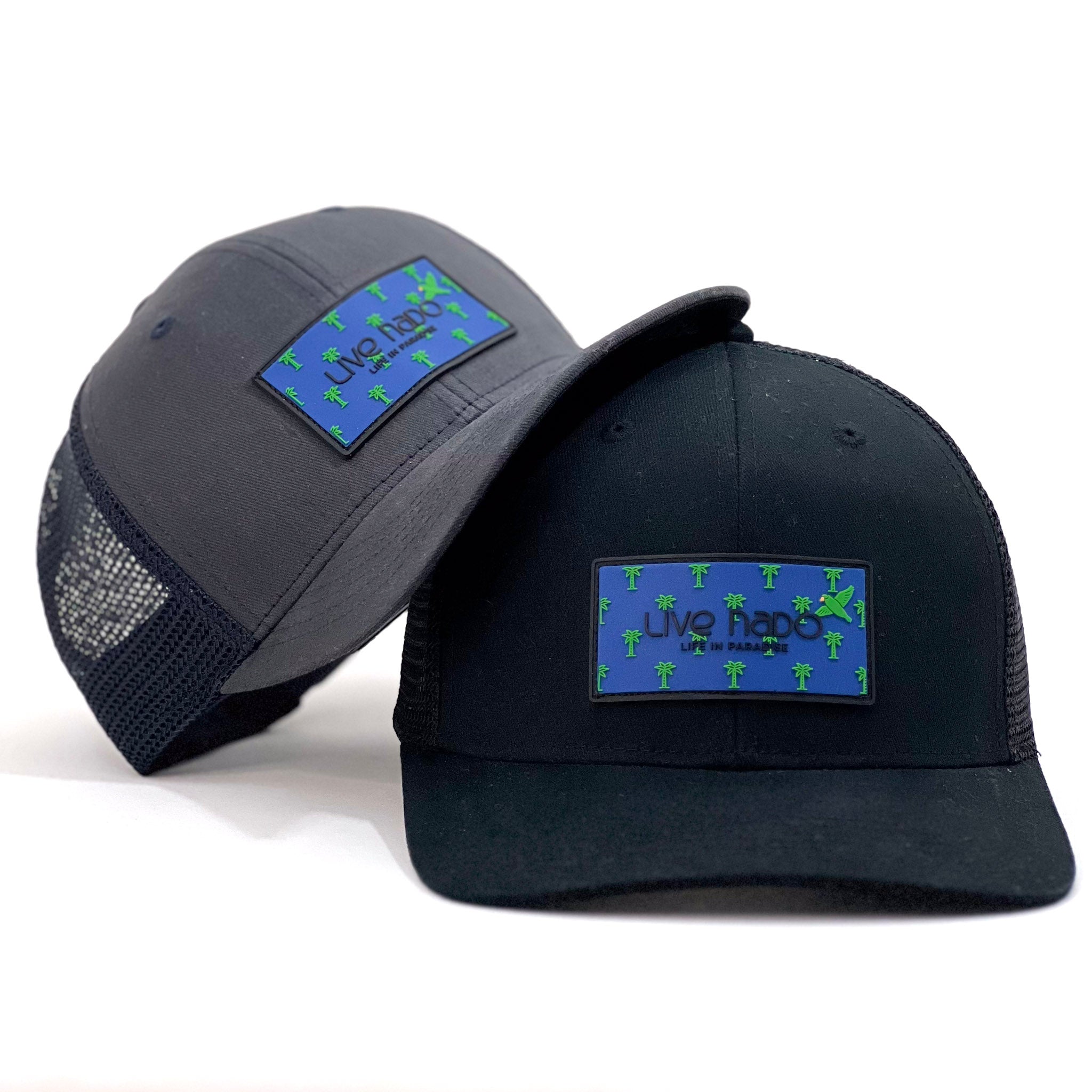 ALAMEDA | PARROTS & PALMS CURVED BRIM TRUCKER HAT