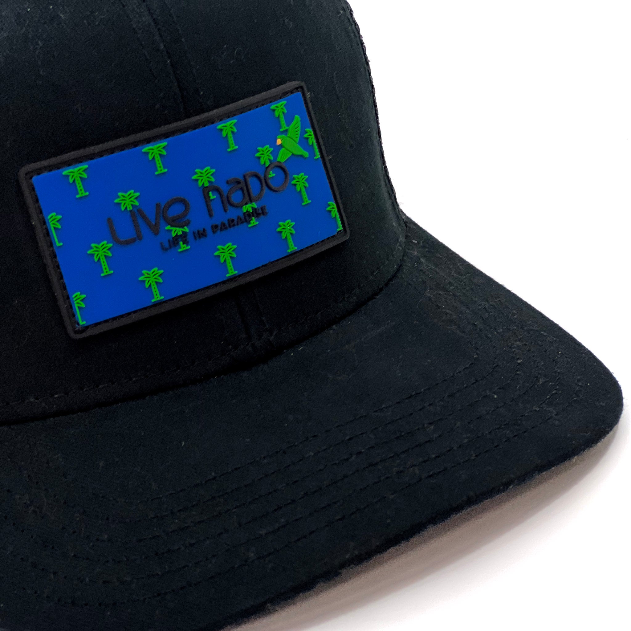 ALAMEDA | PARROTS & PALMS CURVED BRIM TRUCKER HAT