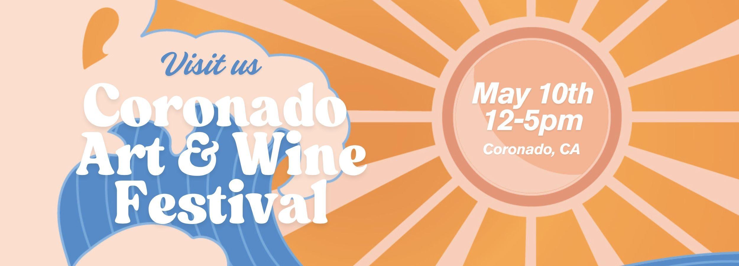 Coronado Art and Wine festival banner may 10