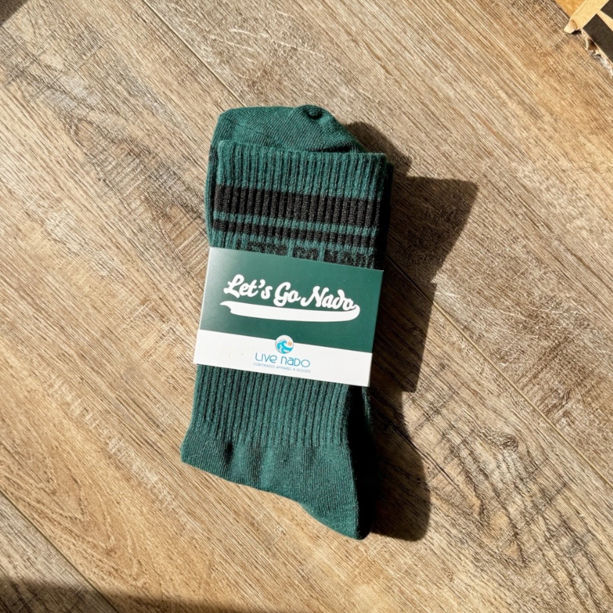 ACCESSORIES | ADULT "I'M GONNA WIN" STRIPED CREW SOCKS