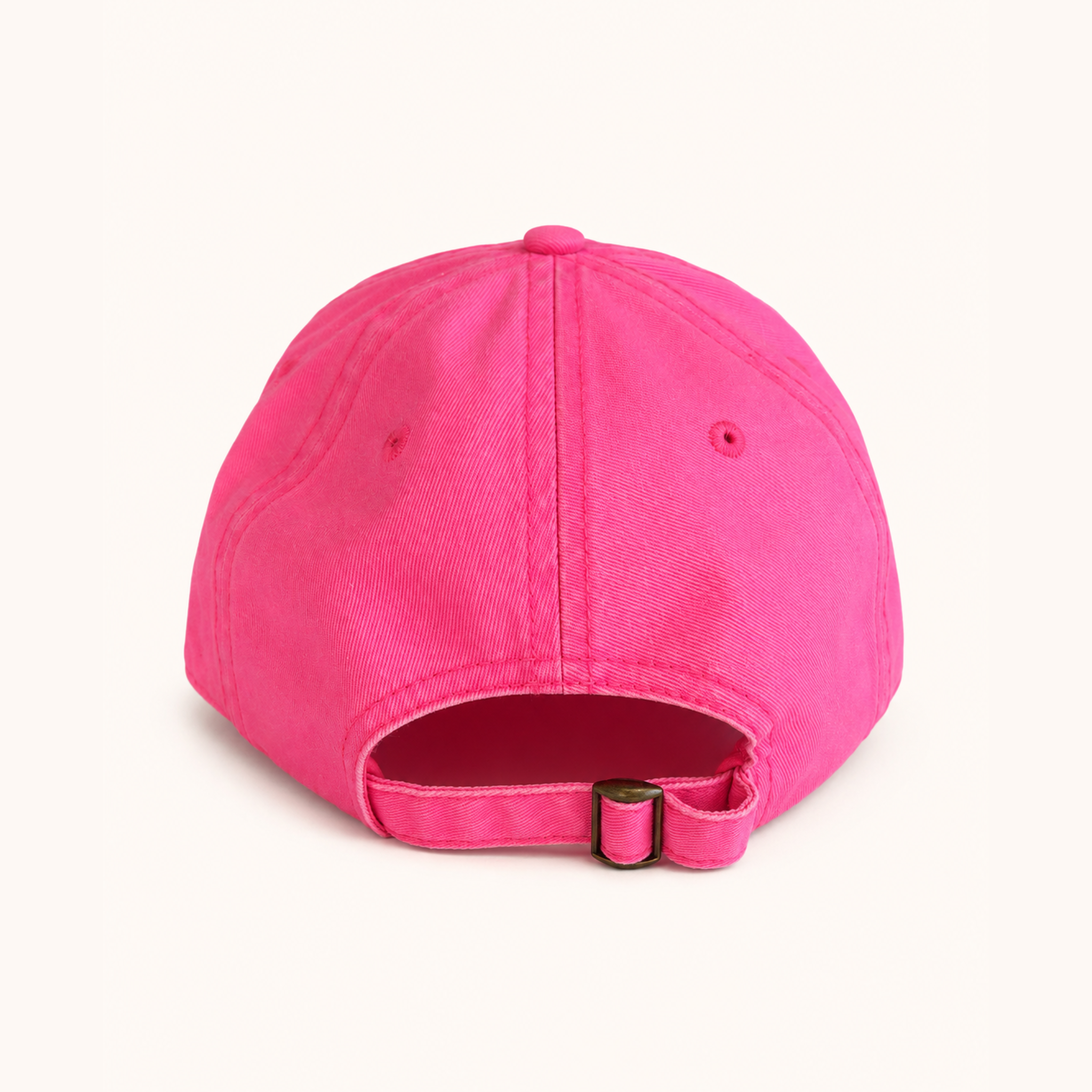 Pink baseball cap on a white background