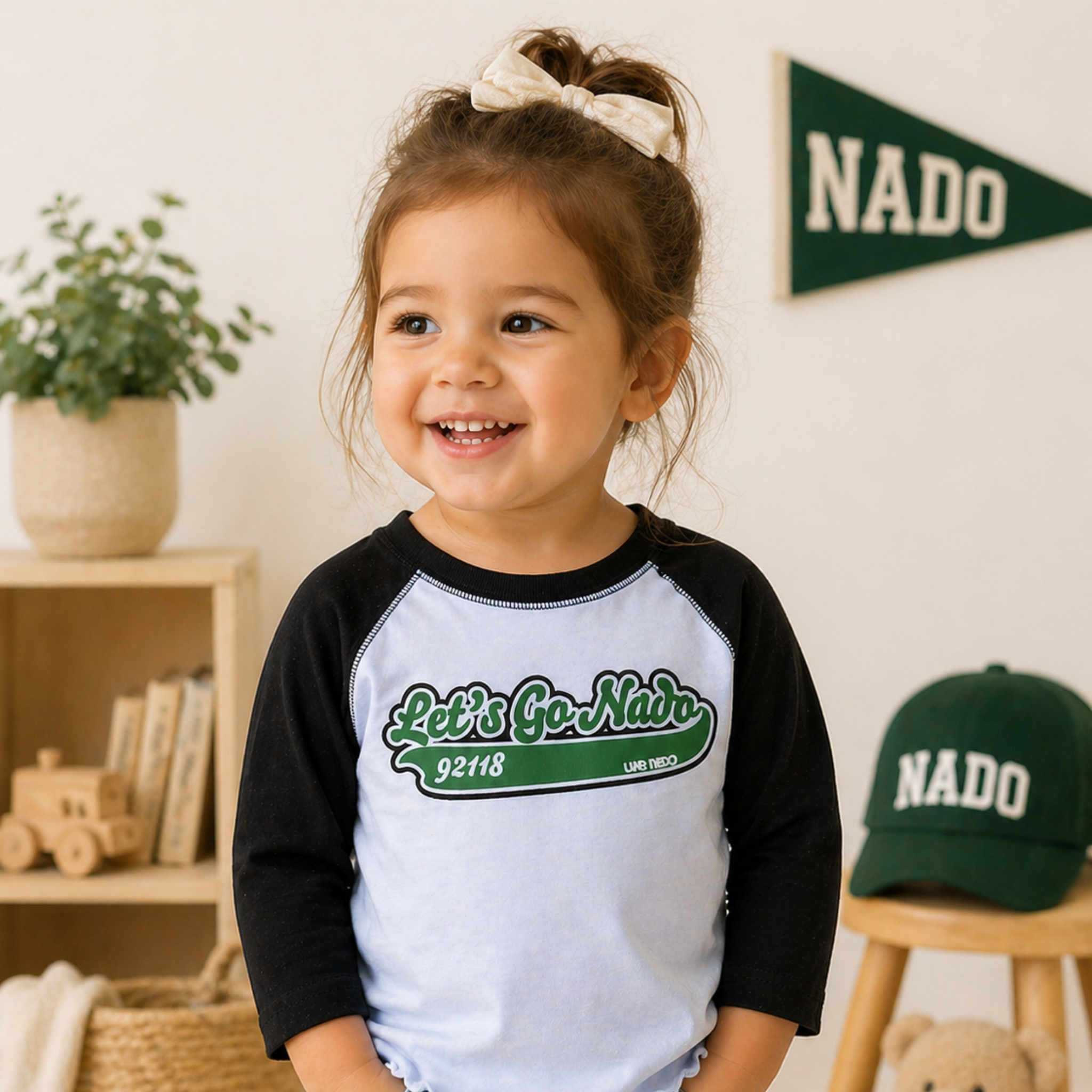 KIDS | TODDLER "LET'S GO NADO" VINTAGE BASEBALL TEE